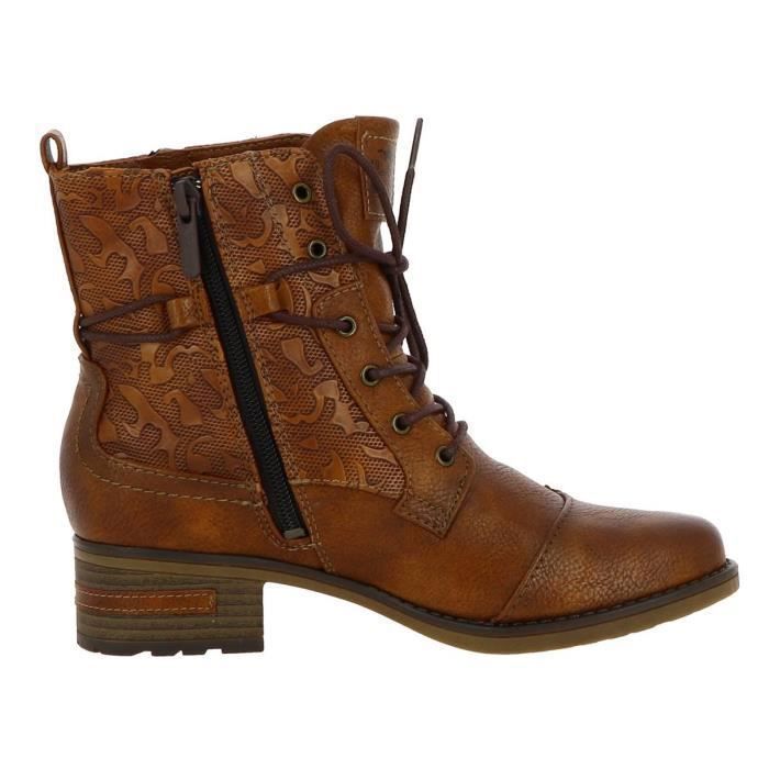 Bottines femme best sale cuir mustang