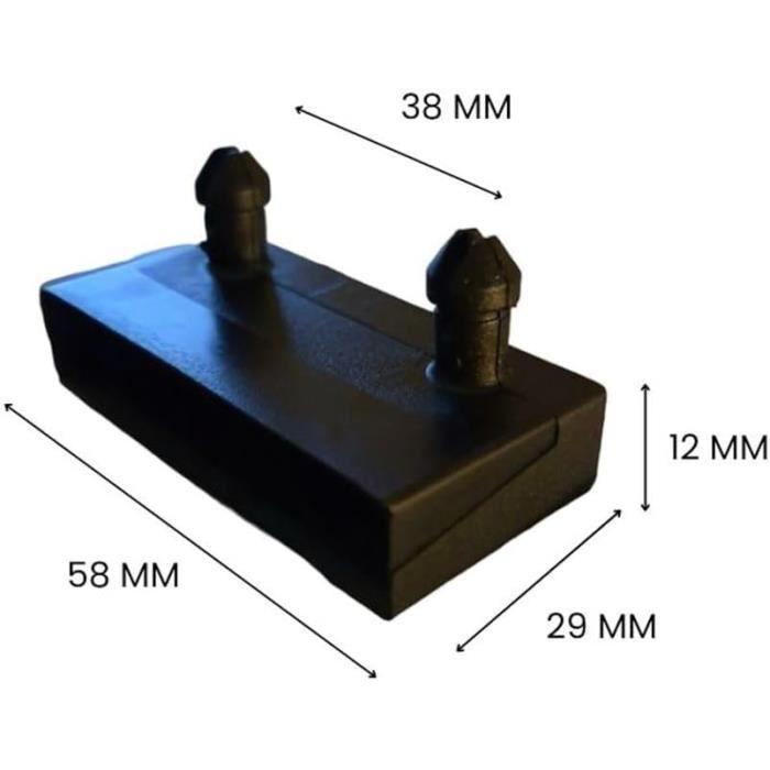 Lattes Bois Sommier EBAC - 5 Lattes 874x48x8 Mm + Embouts - Pour Lit 90, BZ, Clic-clac