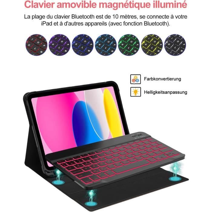 Clavier Avec Touchpad Pour Ipad 10Eme Generation 2022, Azerty Clavier