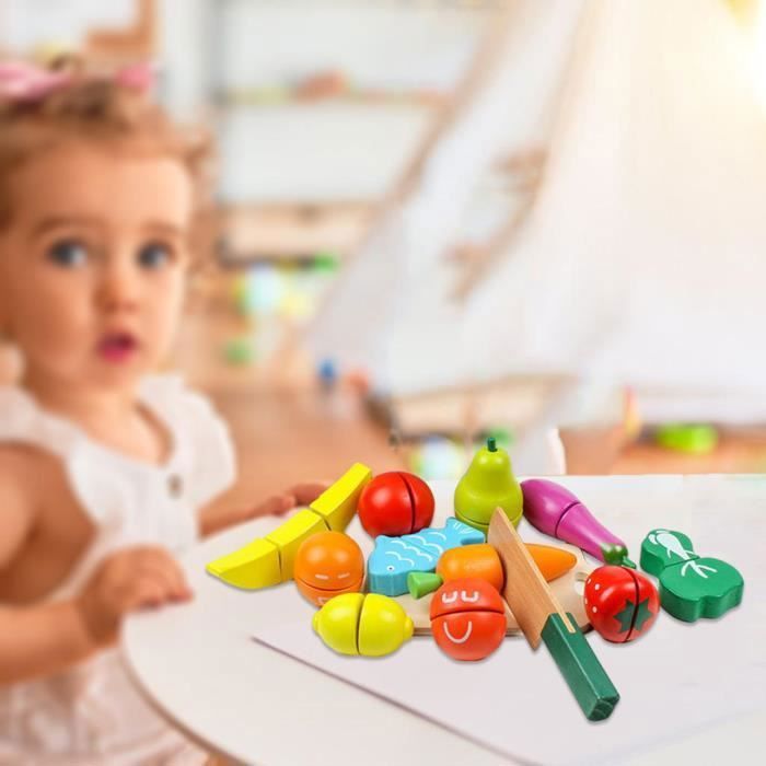 Jouets de fruits et légumes ustensiles de cuisine en bois jouets en bois  jeux de simulation de nourriture pour enfants Plus de 3 - Cdiscount Jeux -  Jouets