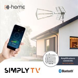 Amplificateur TV Numérique Et Analogique SQUAD – 1 Entrée 3 Sorties – Boostez Votre Signal Antenne Pour Une Image Plus Claire Et Stable