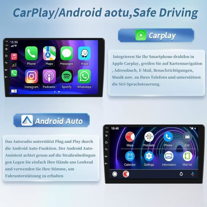 2GB+32GB] CAMECHO Android 11 Radio Coche Para Audi TT MK2 8J 2006-2012, Con  CarPlay Android Auto HiFi, 9 Pulgadas Pantalla Táctil Con  Bluetooth/WiFi/GPS/FM/RDS/USB/EQ+AHD Cámara+Mic : : High-Tech