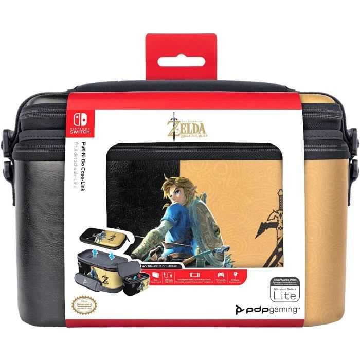 10€62 sur Boîtes de rangement avec 16 poches pour jeux Nintendo Switch -  Noir - The Legend of Zelda - Etui et protection gaming - Achat & prix
