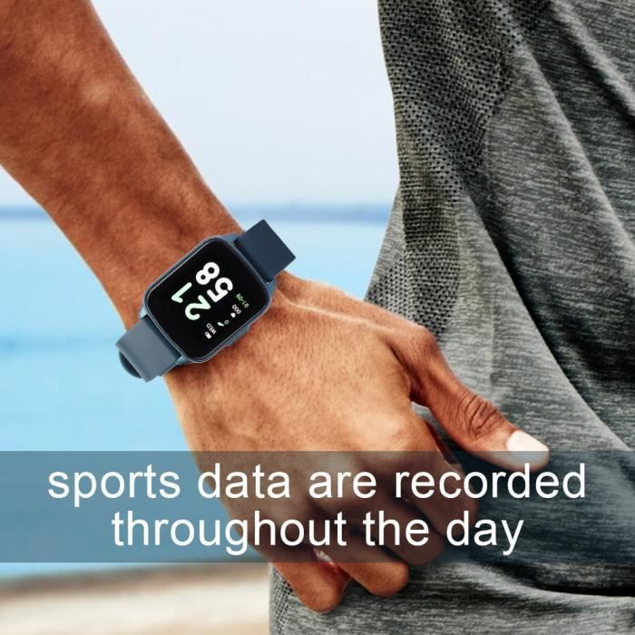 Qiilu Bracelet de smartwatch KW17 Montre Intelligente Moniteur de
