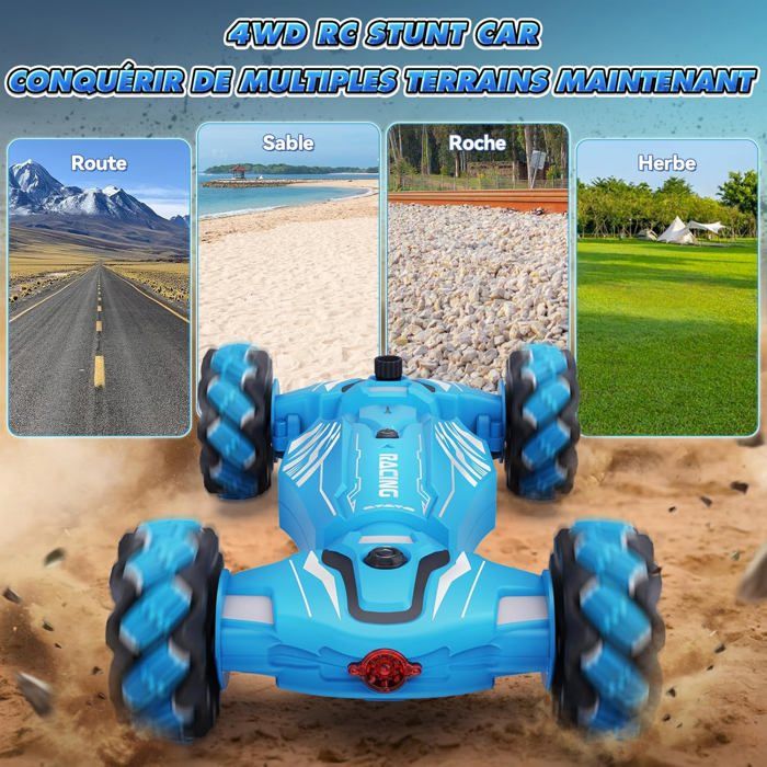 Voiture Cascade 360 Voiture Télécommandée Tout Terrain Korffe - 4WD Étanche - 12km/h - 360° Rotation - 2.4GHz - Enfant 8-12 Ans Voiture Amphibie 2.4GHz Voiture Cascade 360 Voiture Télécommandée Tout Terrain Korffe - 4WD Étanche - 12km/h - 360° Rotation - 2.4GHz - Enfant 8-12 Ans Voiture Amphibie 2.4GHz