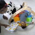 BABY EINSTEIN Zen's Activity Milestones tapis d'éveil avec barre en bois, jouets multisensoriels, dès la naissance-8