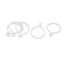Blanc Sourcingmap Lot de 20/ Galets de roulement en Plastique pour Rideaux de fen/être