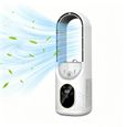 Climatiseur Portable, Mini climatiseur, Refroidisseur d'air – 6 niveaux de vent, silencieux 35dB, minuterie , hydratant – Blanc