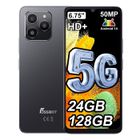 FOSSiBOT S1 5G Smartphone 24Go (6+18) RAM /128Go ROM, 6.75" HD+ 4900mAh 50MP Android 14 Téléphone Portable NFC GPS Double SIM -