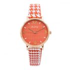 CHTIME PARIS Montre Femme CHTIME bracelet Cuir Rouge 62804