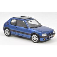 Voiture Miniature de Collection - NOREV 1/18 - PEUGEOT 205 GTi 1.9 - 1992 - Blue Miami - 184844
