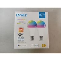 LVWIT 12W Ampoule LED RGB Intelligente WiFi B22 Variable Multicolore