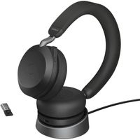 Jabra Evolve2 75 Wireless PC Headset avec station de charge et technologie a 8 microphones