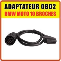 Adaptateur compatible Moto BMW OBD2 vers 10 broches - R-Series K-Series S-Series