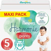 PAMPERS PANTS TAILLE 5 HARMONIE COUCHES-CULOTTES 80 COUCHES (12-17 kg)