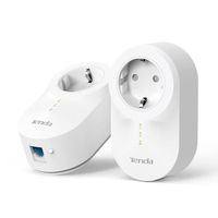 TENDA CPL kit 1000Mbps, prise intégrée, ports Ethernet/Gigabit, Adaptateur wifi, 4k/3D/HD TV/vidéo, plug & play, PH6 pack de 2
