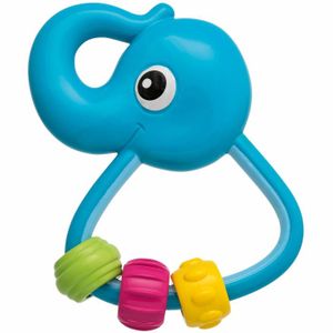 Elephant doudou éléphant grelot,anneaux de dentition CHICCO NEUF 