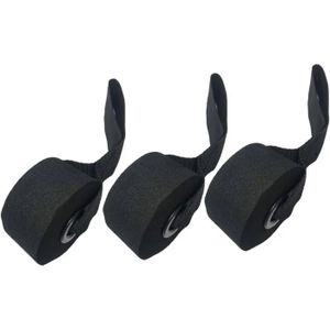 Healeved Lot De 2 Ancrages De Porte Pour Fitness – PVC Noir, Coutures Renforcées, Pour Sangles élastiques Et Musculation à La Maison