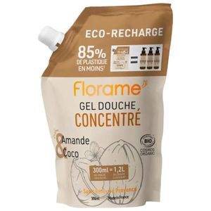 GEL - CRÈME DOUCHE Florame Gel Douche Concentré Amande et Coco Éco-Re