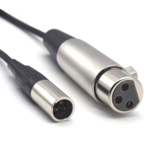 CÂBLES Mini-XLR Mâle à XLR Femelle Plug Microphone Câble 