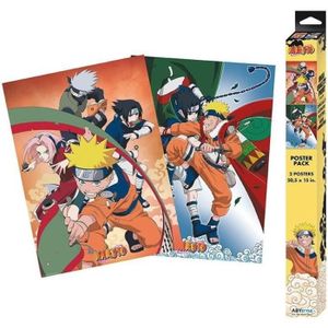 AFFICHE - POSTER Set de 2 chibi posters Naruto - Naruto - Équipe - 