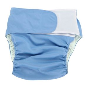 COUCHE LAVABLE Atyhao Couche en tissu adulte Couche en tissu pour adulte réutilisable lavable réglable grande couche bleu305