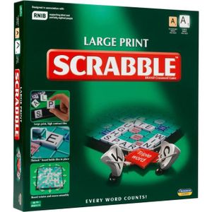 JEU SOCIÉTÉ - PLATEAU Scrabble Classique Grand Imprimé : Planche Extra L