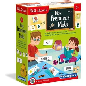 Clementoni Petit Savant – Craies Et Mots – 10 Ardoises + 10 Cartons – Apprendre à Écrire En S’amusant – Fabriqué En Europe