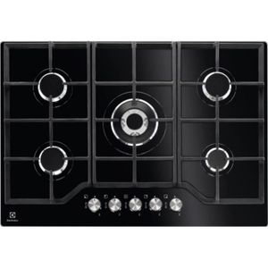 Plaque de cuisson gaz HUDSON - 5 feux - 70cm - HTGBF 5 VN - Verre Noir -  Cdiscount Electroménager