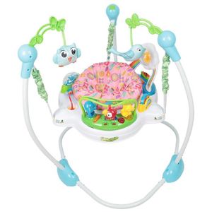 YOUPALA - TROTTEUR BLGUNSAV YOUPALA, Siège Pivotant Pour Bébé - Réglable - Avec Jouets - Avec Musique, Cercle Rose + Couleurs Variées.