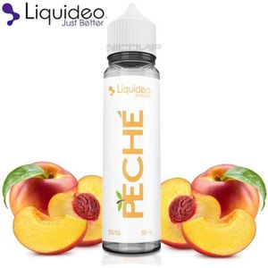 LIQUIDE E-liquide Liquideo Pêche 50ml - 3mg