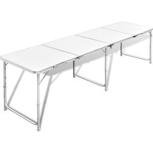 TABLE DE CAMPING Table pliante de camping en aluminium avec hauteur