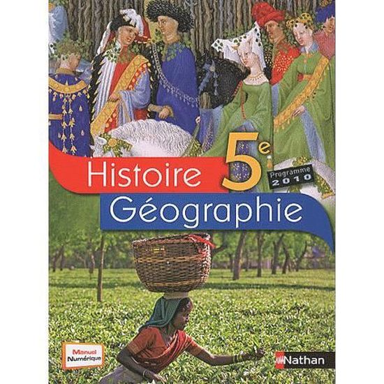 HISTOIRE GEOGRAPHIE 5E MANUEL - Antoine Auger; Marie-Hélène Baylac
