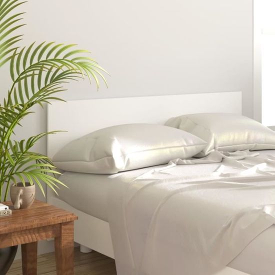 Tête De Lit Contemporaine Menzzo Luxor - Bois Blanc, Dimensions 8x170x122 Cm, Garantie 1 An