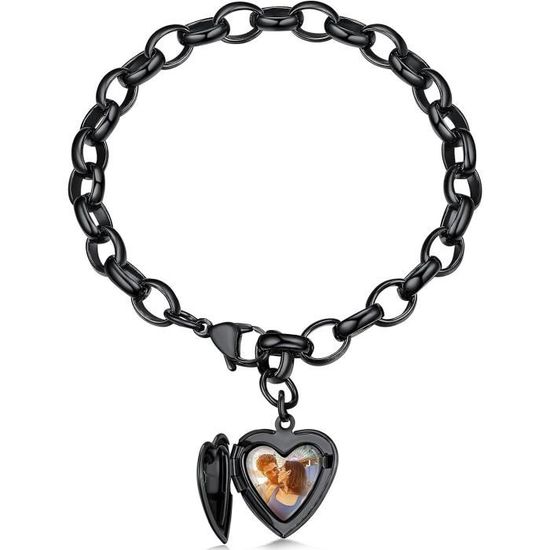 Bracelet Couple Amoureux Jovivi : Élégance En Acier Inoxydable Poli, Gravé Je T'aime, Cadeau