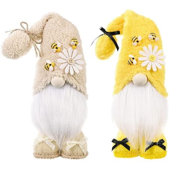 2 Pcs Peluche Gnome Automne – Décoration Thanksgiving Sans Visage – Maison Cuisine Halloween Noël