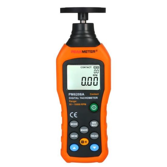 Tachymètre Numérique SM6236E - Mesure Vitesse Rotation Et Ligne 0,5-19999 Tr/min