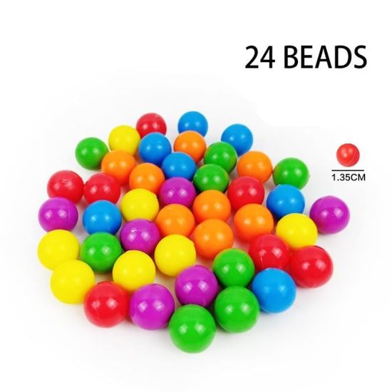 Échiquier Intellectuel Arc-en-Ciel - Jeu D'Élimination Boules 120 Perles - Stratégie Enfants & Adultes