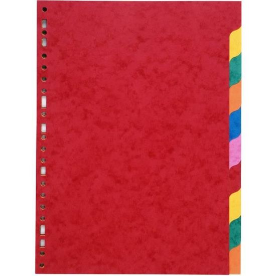 Lot De 10 Intercalaires 6 Touches . En Carte Blanche, Onglets