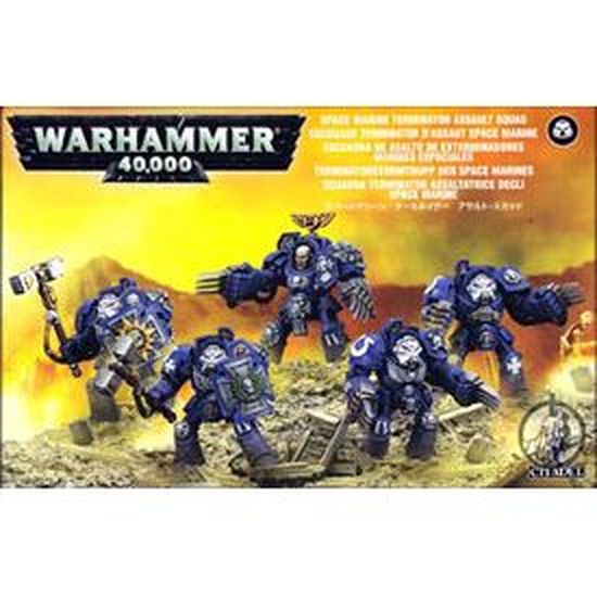 Escouade de Terminator d'Assaut Warhammer 40,000 - GAMES WORKSHOP - Warhammer 40,000 - 5 figurines - Noir