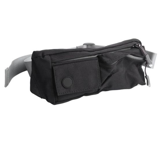 Banane De Sport étanche Avizar - Universelle, Zippée, élastiquée, Ajustable, Noire