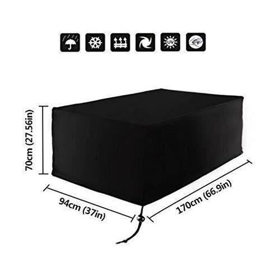 Premium Housse De Protection Bâche Imperméable Ovale 160x100x75 Cm
