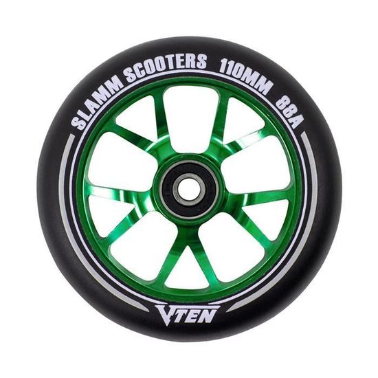 CJBIN 2 Pcs Roues Trottinette 110mm ABEC 9 - Roues De Rechange Colorées Antidérapantes