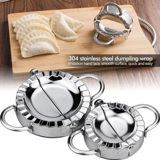 Machine à Raviolis 11 Pièces - Moules Acier Inoxydable 304 - Pour Raviolis, Dumplings, Empanadas - Différentes Tailles