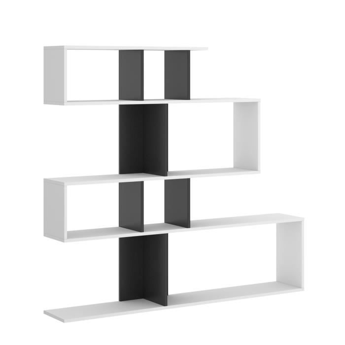 ensemble meubles salon blanc noir cdiscount