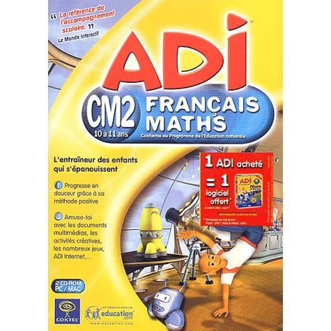 Adi : Cm2 Français-Maths (10-11 Ans) Jeu PC