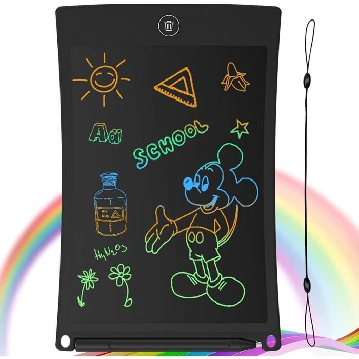 Tablette Dessin Enfant GUYUCOM 8,5 Pouces - Écran LCD Couleur - Ardoise Magique Réutilisable