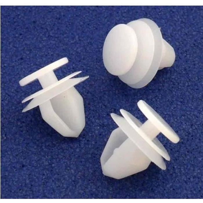 10 x Clips Agrafe Plastique Moulures et Bandeaux - Peugeot 1007, 206, 207, 306, 307, 308, 406, 407, 607 and 807 - 6991S6 / 6991.S6 -