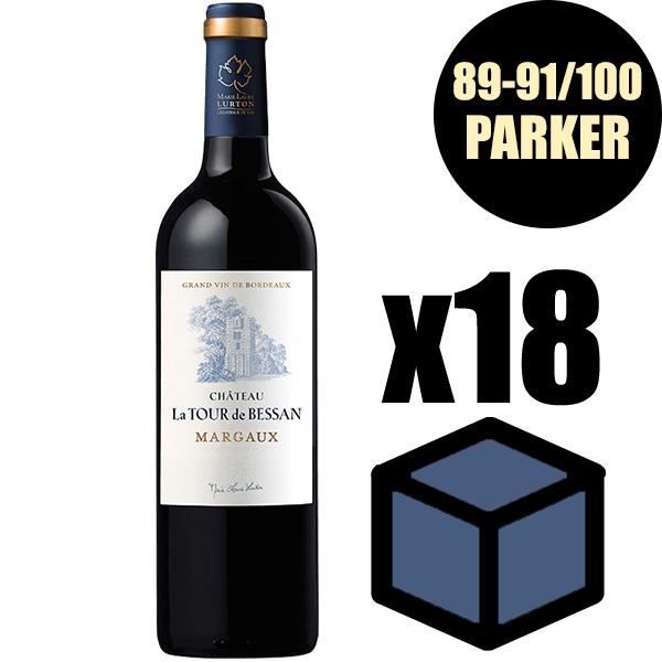 X12 Château La Tour de Bessan 2016 75 cl AOC Margaux Vin Rouge