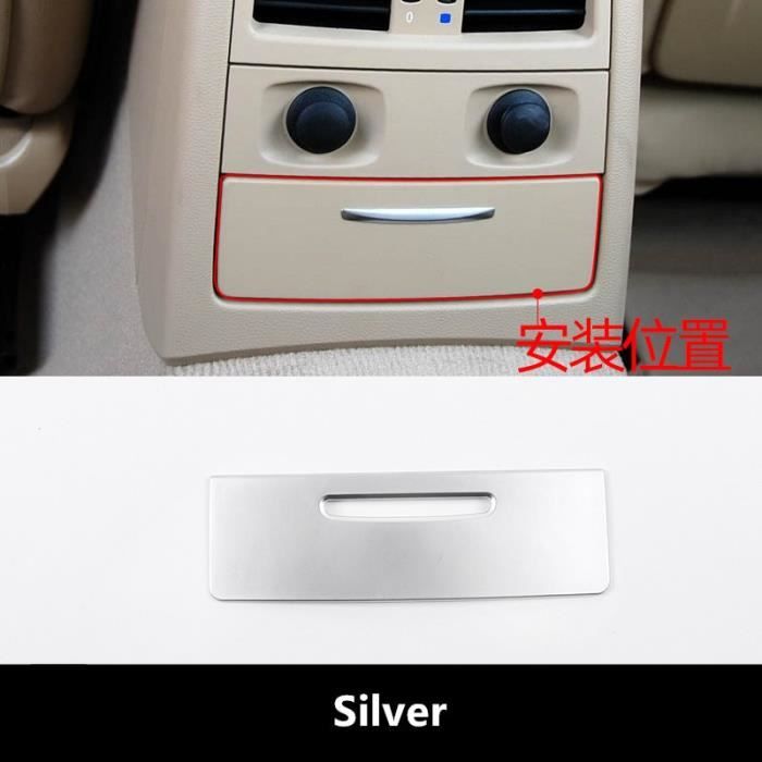 Décoration pour accoudoir de voiture en Fiber de carbone, sortie d'air arrière, pour BMW série 3 E9 Silver